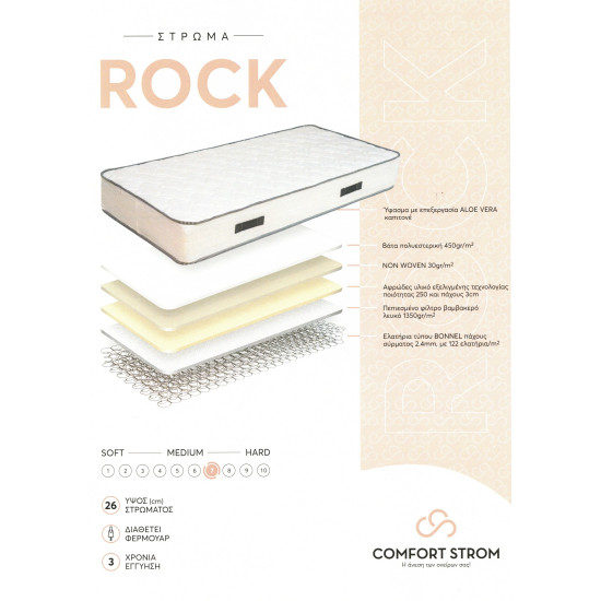 COMFORT STROM ROCK ΑΝΑΤΟΜΙΚΟ ΣΤΡΩΜΑ